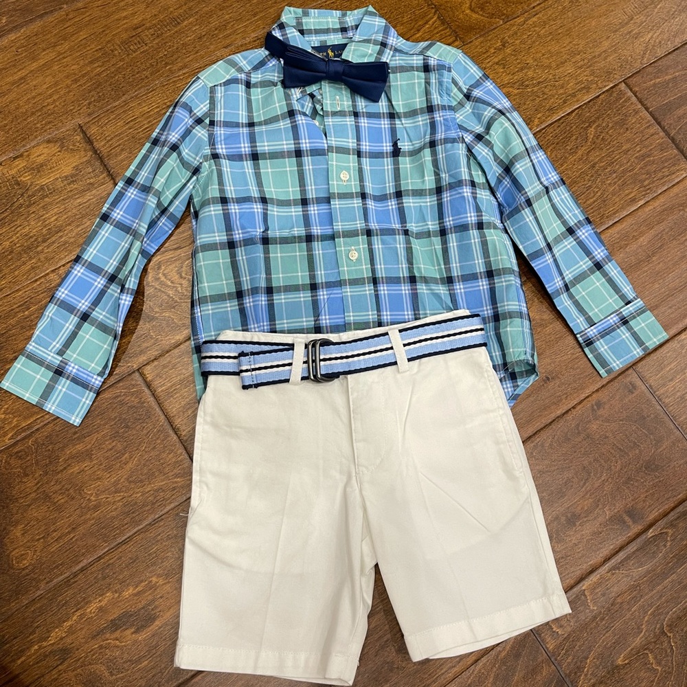 Ralph Lauren kids outfit with bowtie! Size 3t